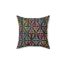 Load image into Gallery viewer, Colorful Abstract Pattern Faux Suede Square Pillow
