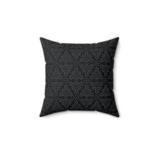Load image into Gallery viewer, Faux Suede Square Pillow: Cats Are Welcome Humans Are Tolerated
