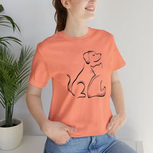 T-Shirt: Cat and Dog