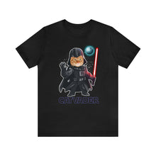 Load image into Gallery viewer, Beast Cats Short Sleeve T-Shirt: Star Wars. Darth Vader. Cat Vader.